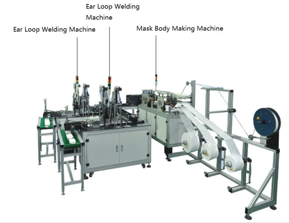 high speed cheap three layer surgical face mask manufacturing machine